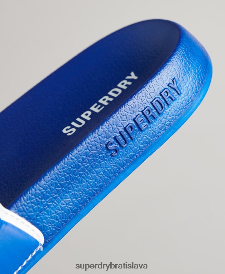 Superdry muži kĺzačky jadrového bazéna 6B4ZTR1924 topánky Modrá