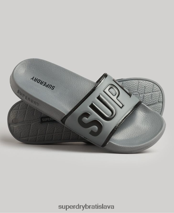 Superdry muži kĺzačky jadrového bazéna 6B4ZTR46 topánky čierna