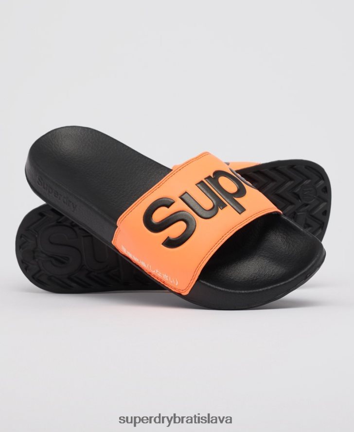 Superdry muži klasické posúvače loga 6B4ZTR1934 topánky oranžová