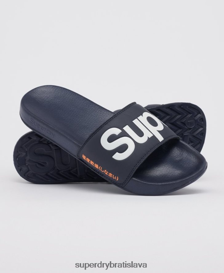 Superdry muži klasické posúvače loga 6B4ZTR1952 topánky námorníctvo