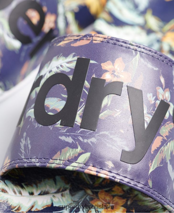 Superdry muži tlačené bazénové posúvače 6B4ZTR1931 topánky multi