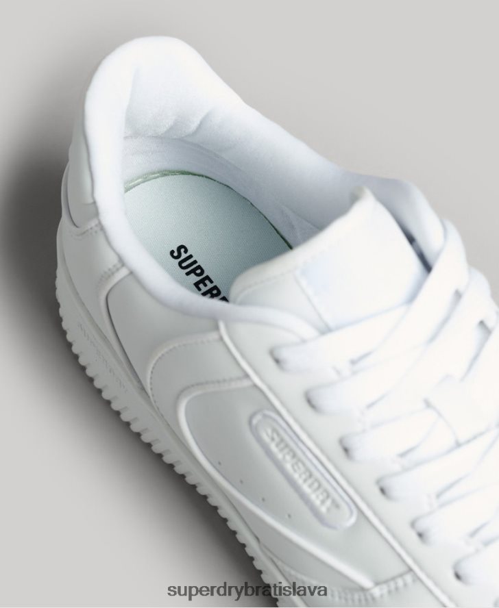Superdry muži robustné vegánske košele 6B4ZTR1937 topánky biely