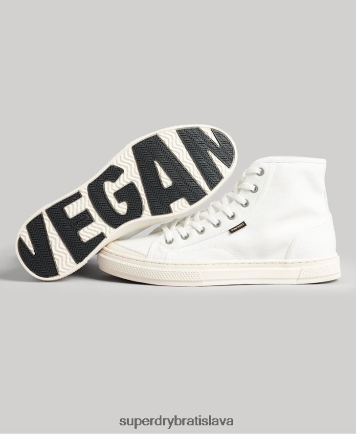 Superdry muži vegánske plátenné tenisky 6B4ZTR1898 topánky krém