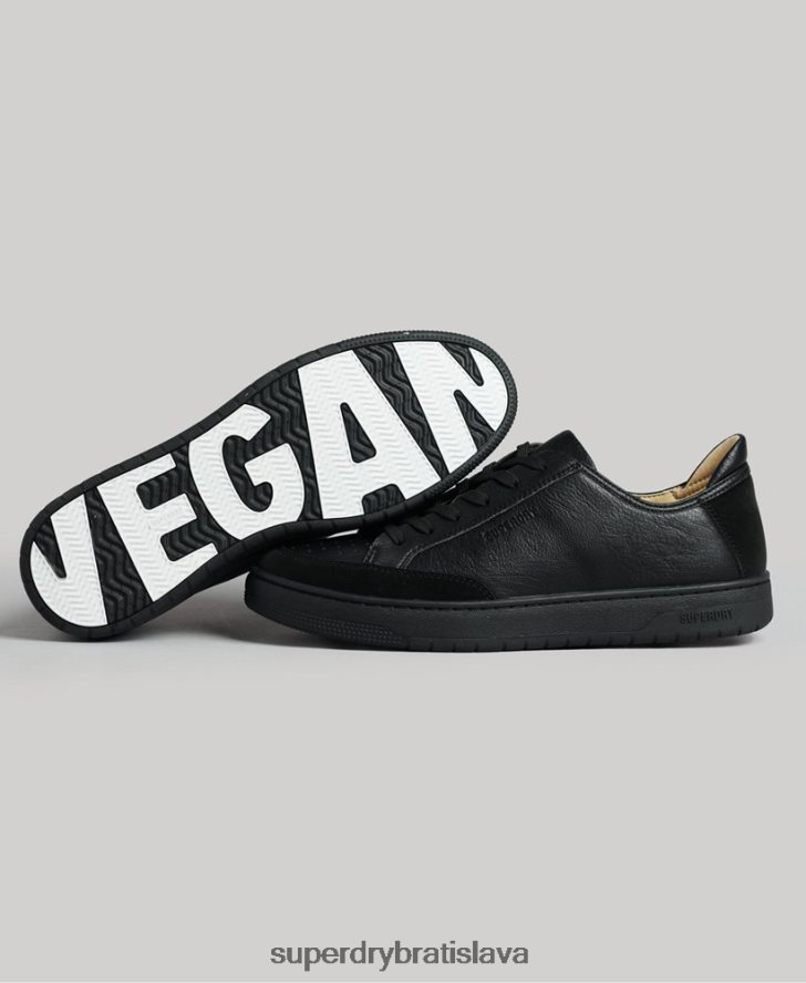 Superdry muži vegan košíkové nízke tenisky 6B4ZTR1895 topánky čierna