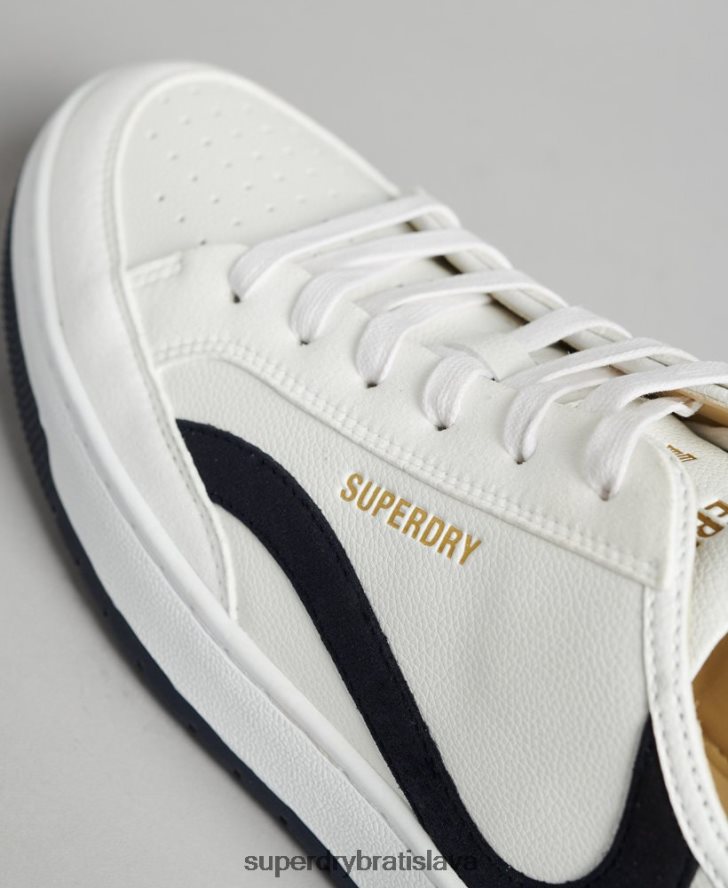 Superdry muži vegan košíkové nízke tenisky 6B4ZTR1950 topánky biely