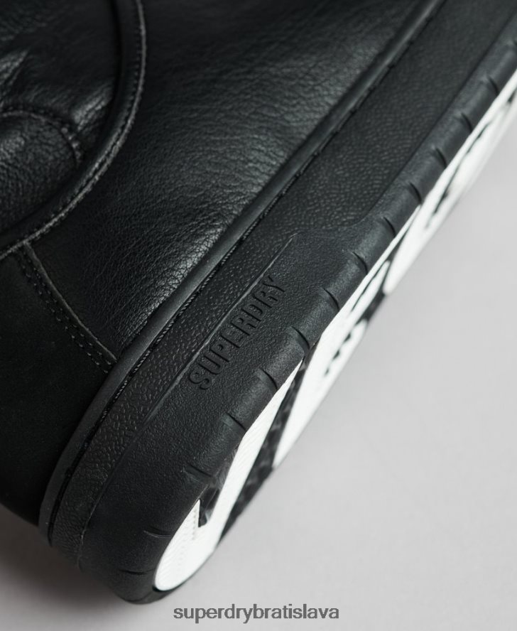 Superdry muži vintage veganské vysoké tenisky s košíkom 6B4ZTR1914 topánky čierna