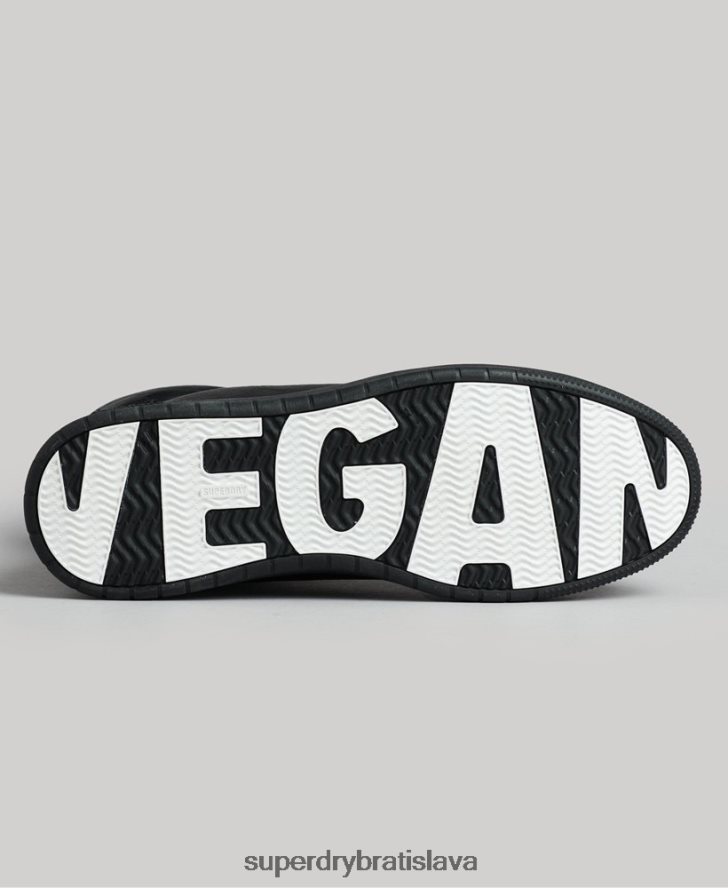 Superdry muži vintage veganské vysoké tenisky s košíkom 6B4ZTR1914 topánky čierna