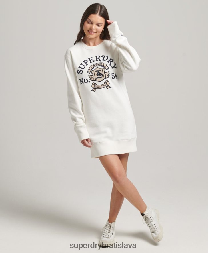 Superdry ženy hrdosť na remeselnícky výstrih 6B4ZTR2457 oblečenie biely