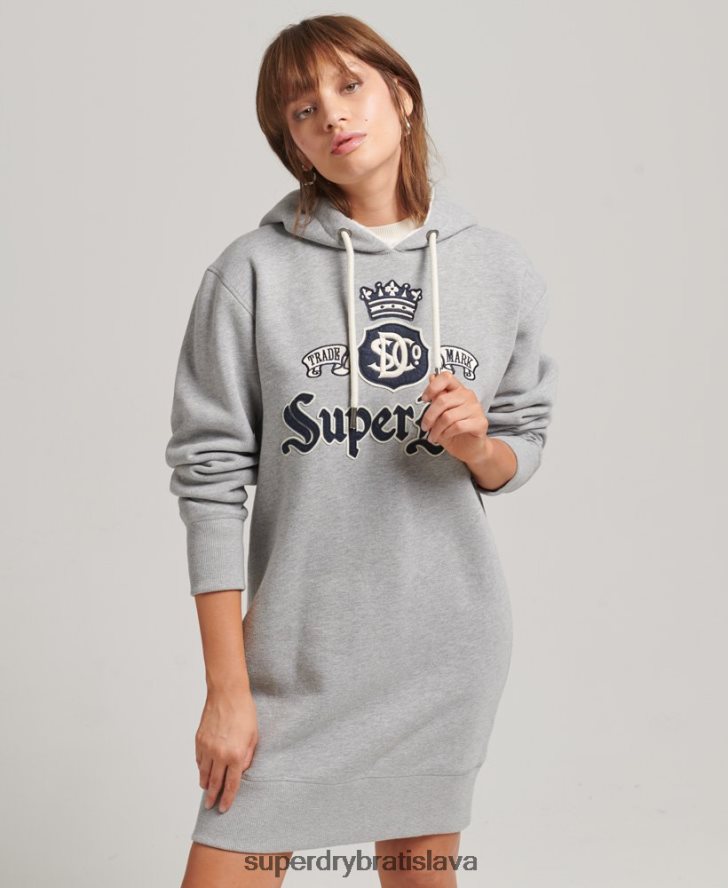 Superdry ženy hrdosť na remeselné mikiny 6B4ZTR2456 oblečenie sivá