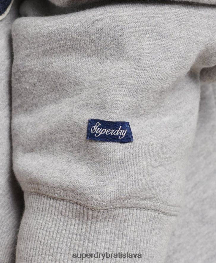 Superdry ženy hrdosť na remeselné mikiny 6B4ZTR2456 oblečenie sivá