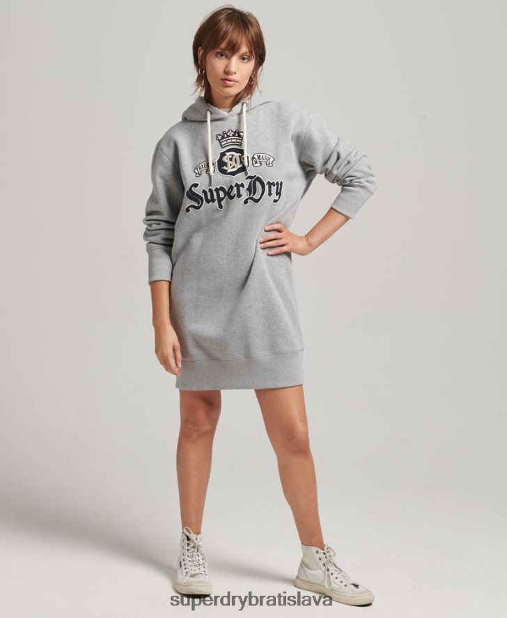 Superdry ženy hrdosť na remeselné mikiny 6B4ZTR2456 oblečenie sivá