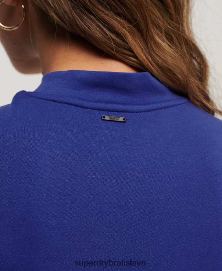 Superdry ženy áčkové mini šaty bez rukávov 6B4ZTR2357 oblečenie Modrá