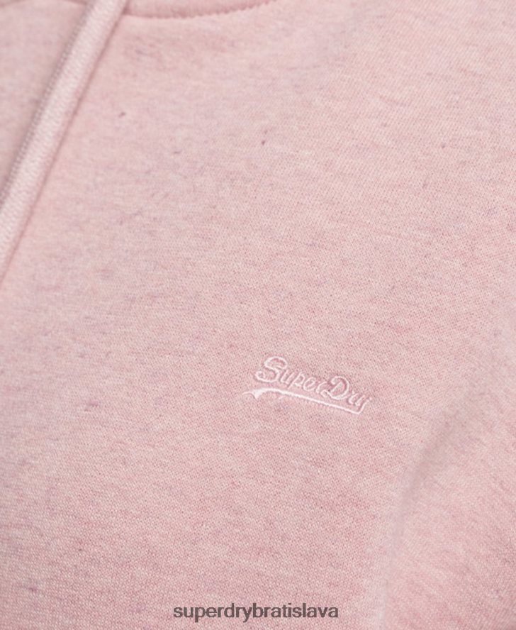 Superdry ženy vintage vyšívané teplákové šaty s logom 6B4ZTR2433 oblečenie Ružová