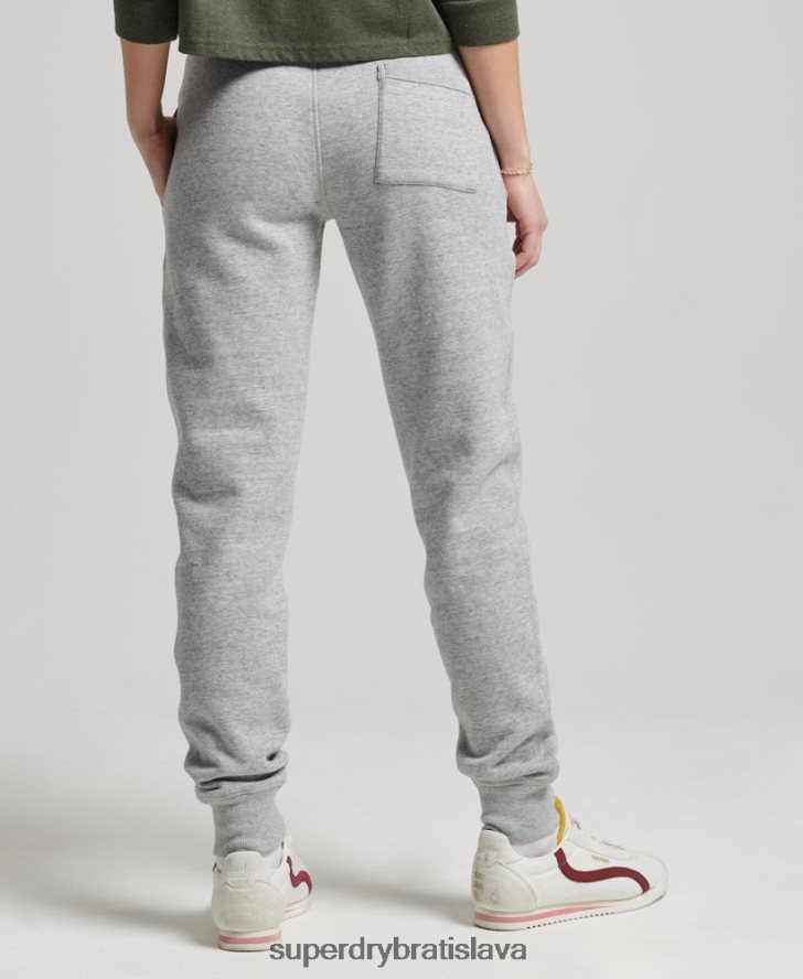 Superdry ženy Kolegiátni bežci v štýle vintage skriptu 6B4ZTR6578 oblečenie sivá