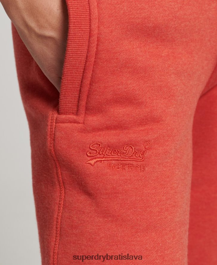 Superdry ženy Základné logo joggers z organickej bavlny 6B4ZTR6537 oblečenie oranžová