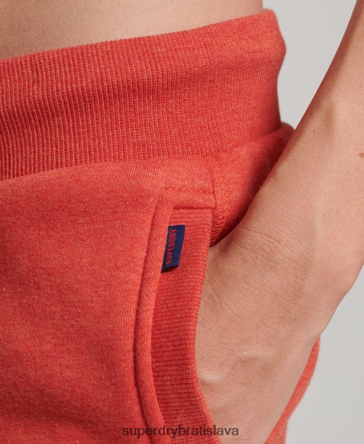 Superdry ženy Základné logo joggers z organickej bavlny 6B4ZTR6537 oblečenie oranžová