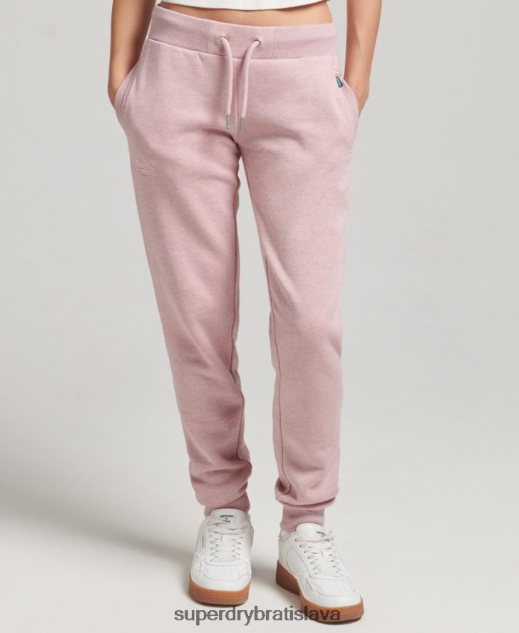Superdry ženy Základné logo joggers z organickej bavlny 6B4ZTR6597 oblečenie Ružová