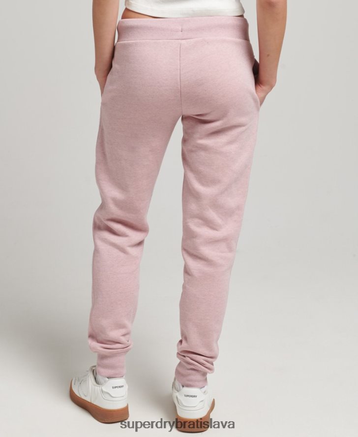 Superdry ženy Základné logo joggers z organickej bavlny 6B4ZTR6597 oblečenie Ružová