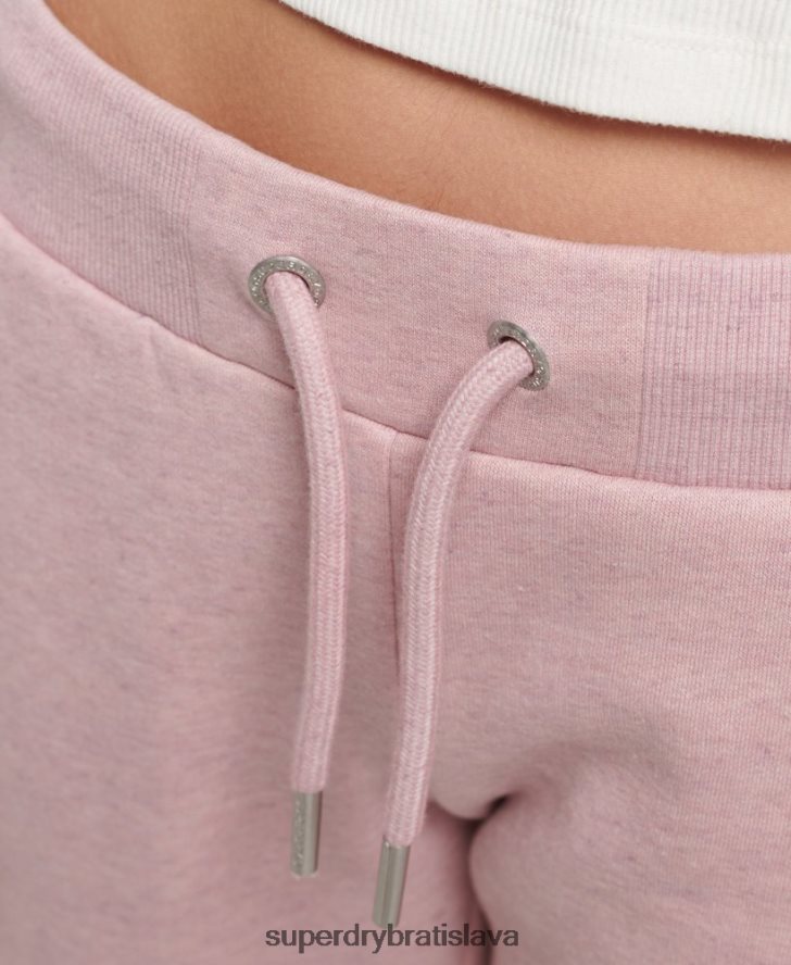 Superdry ženy Základné logo joggers z organickej bavlny 6B4ZTR6597 oblečenie Ružová