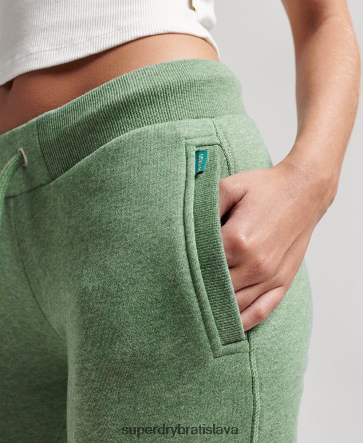 Superdry ženy Základné logo joggers z organickej bavlny 6B4ZTR6704 oblečenie zelená