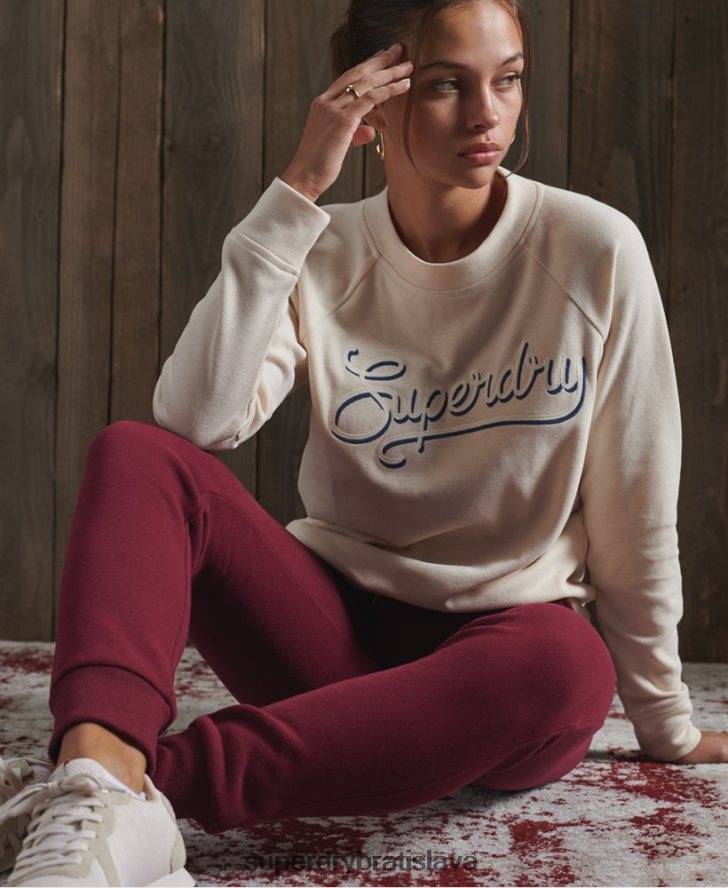 Superdry ženy atletické klasické joggery 6B4ZTR3945 oblečenie červená