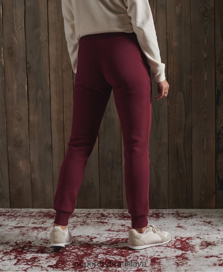 Superdry ženy atletické klasické joggery 6B4ZTR3945 oblečenie červená