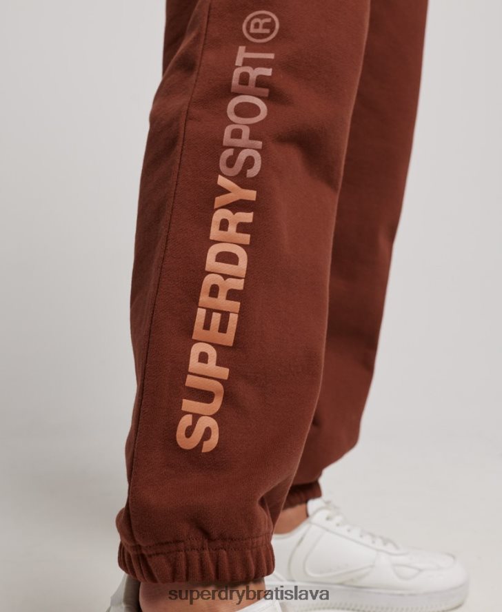 Superdry ženy core joggers 6B4ZTR3899 oblečenie hnedá