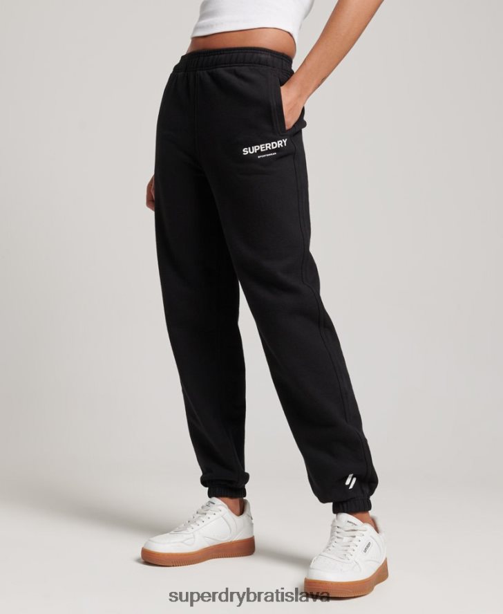 Superdry ženy core sports joggers 6B4ZTR3895 oblečenie čierna