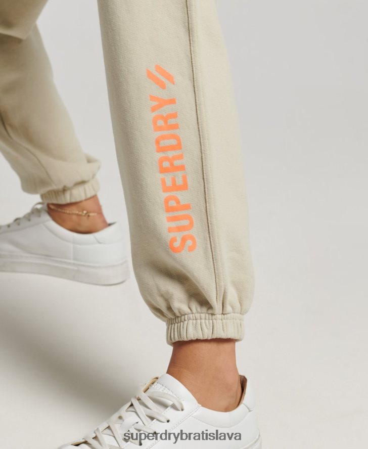 Superdry ženy core sports joggers 6B4ZTR3902 oblečenie béžová