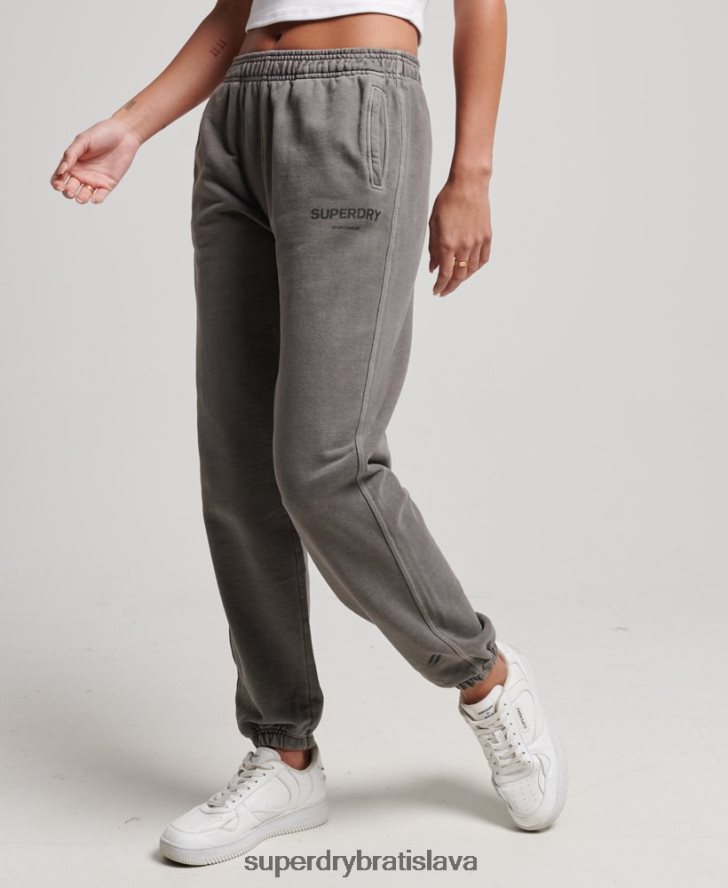 Superdry ženy core sports joggers 6B4ZTR3926 oblečenie sivá