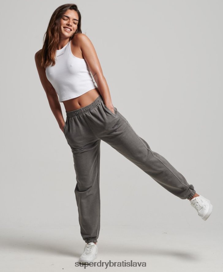 Superdry ženy core sports joggers 6B4ZTR3926 oblečenie sivá
