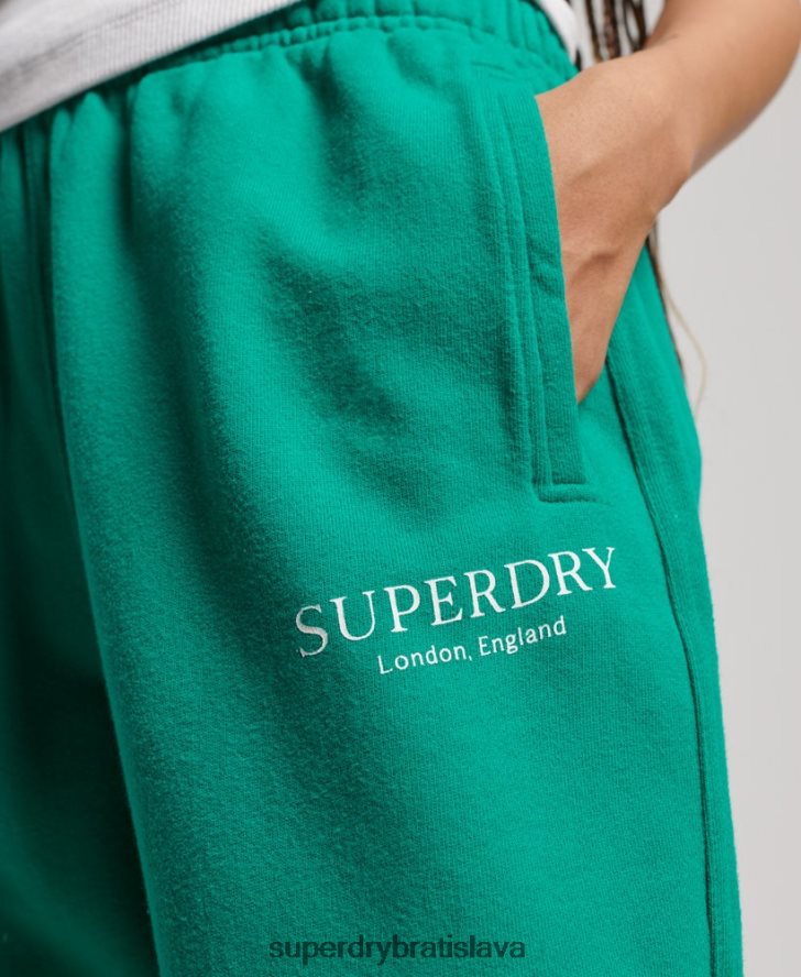 Superdry ženy core sports joggers 6B4ZTR3931 oblečenie zelená