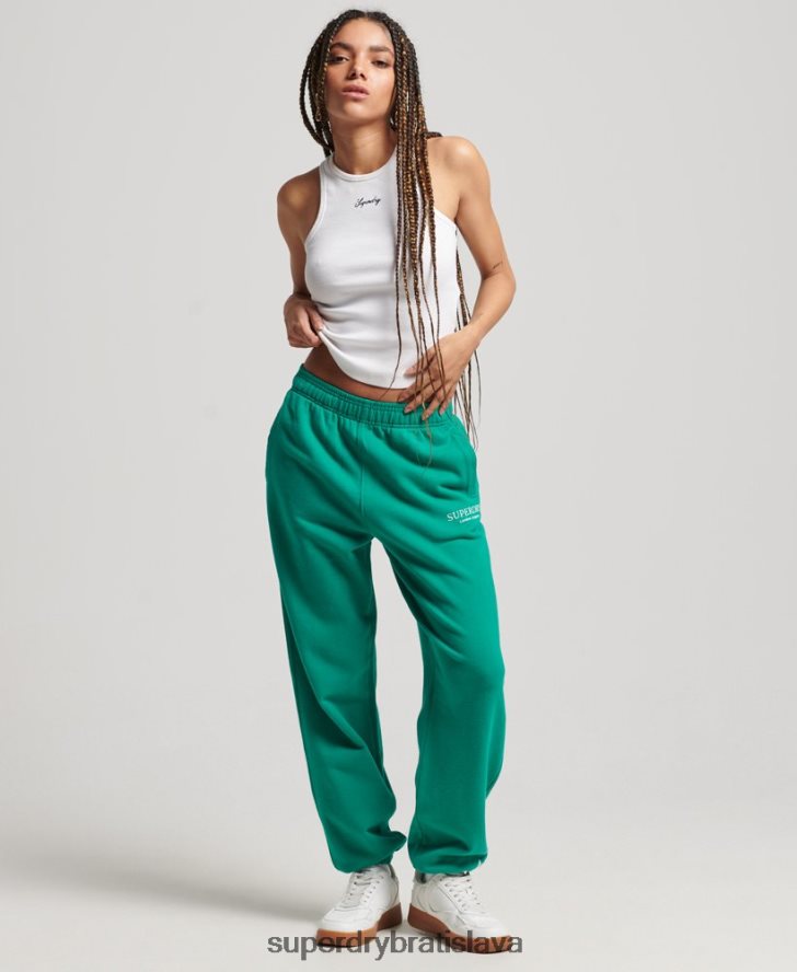 Superdry ženy core sports joggers 6B4ZTR3931 oblečenie zelená