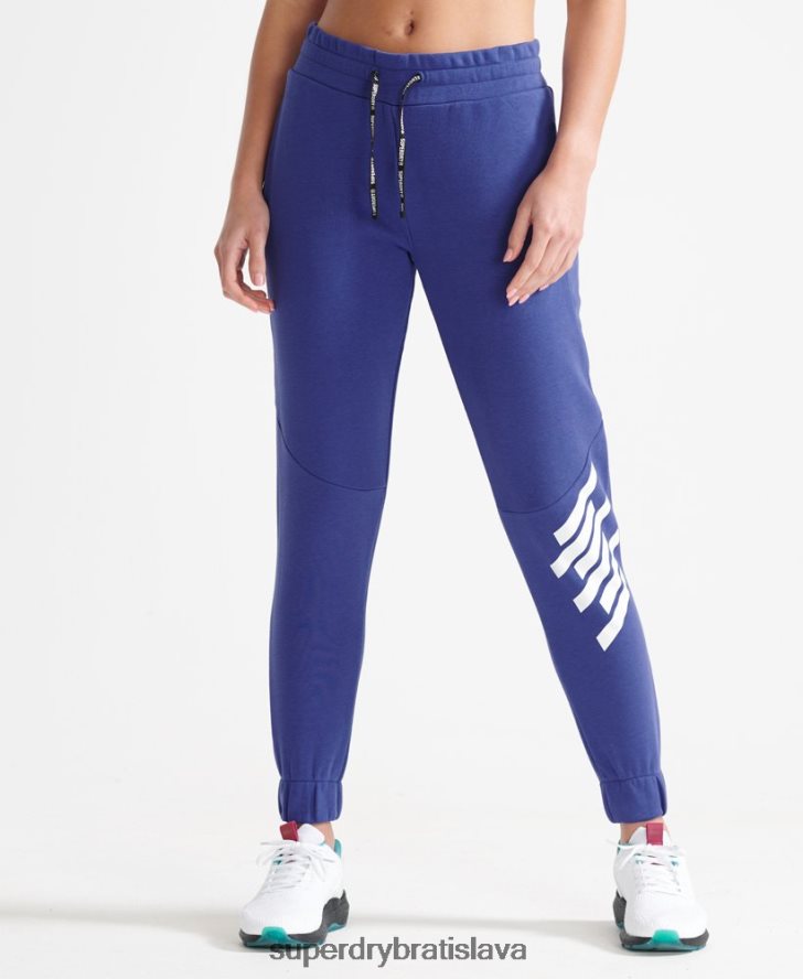 Superdry ženy cvičiť jadrové joggery 6B4ZTR6354 oblečenie Modrá
