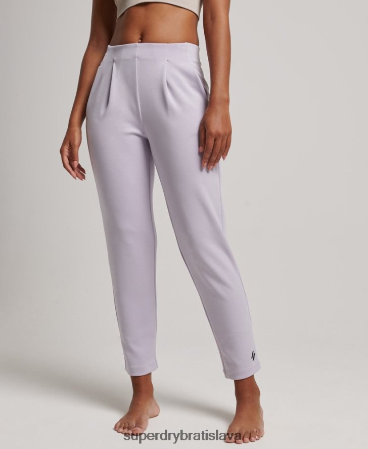 Superdry ženy flex prispôsobené joggery 6B4ZTR3909 oblečenie Fialová