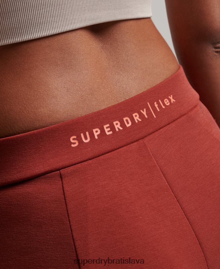 Superdry ženy flex prispôsobené joggery 6B4ZTR3914 oblečenie hnedá