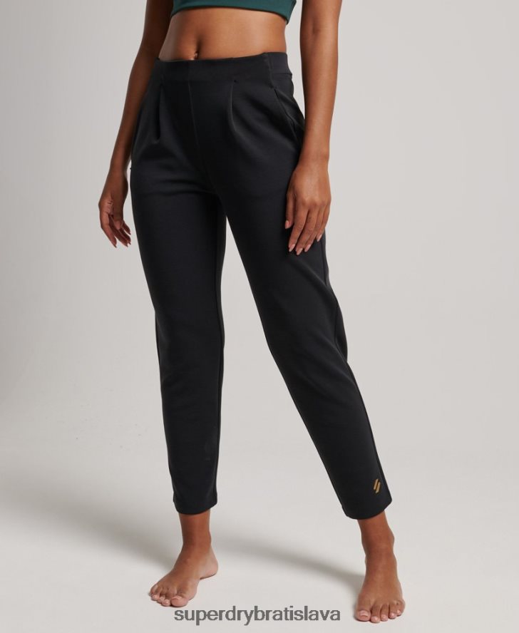 Superdry ženy flex prispôsobené joggery 6B4ZTR3923 oblečenie čierna