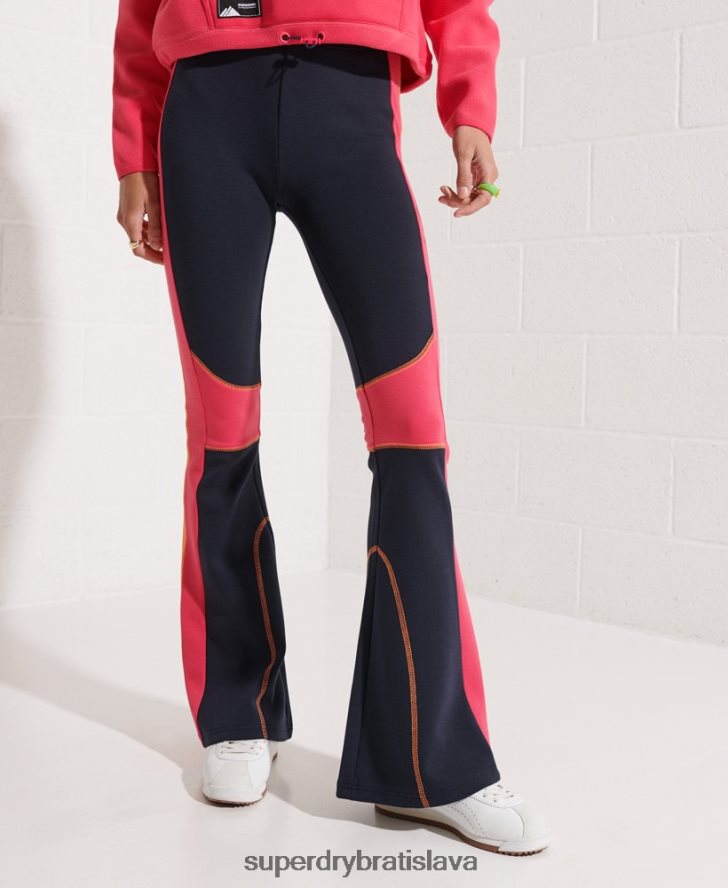 Superdry ženy horská vyvýšená svetlice jogger 6B4ZTR3948 oblečenie námorníctvo