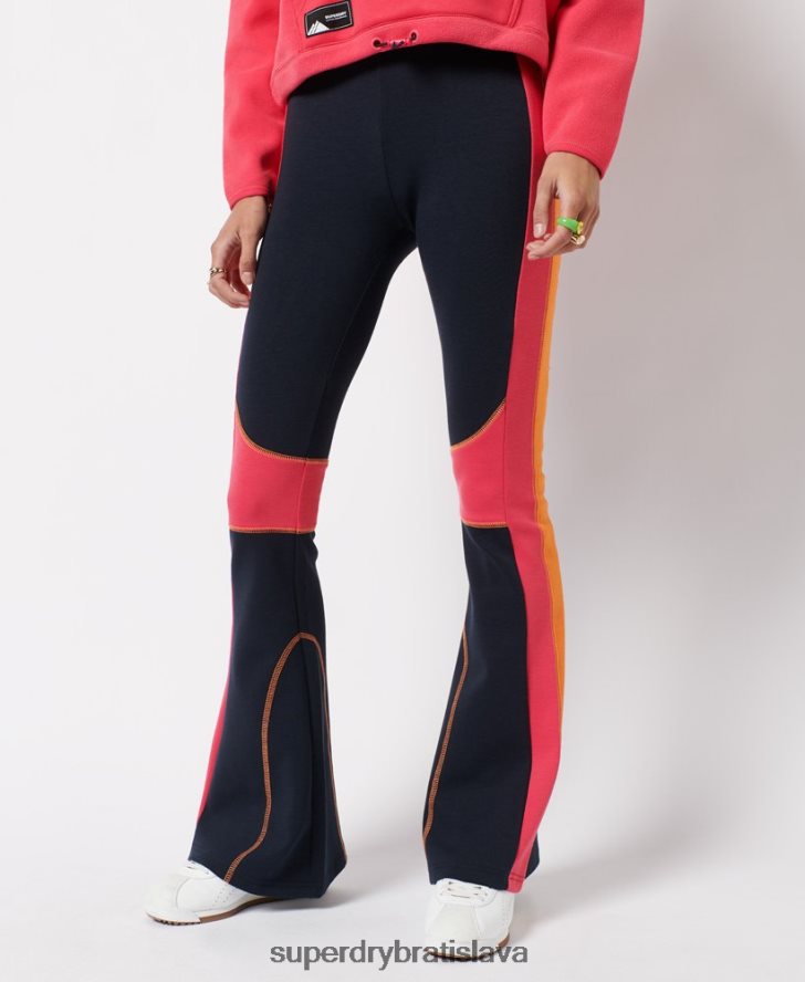 Superdry ženy horská vyvýšená svetlice jogger 6B4ZTR3948 oblečenie námorníctvo