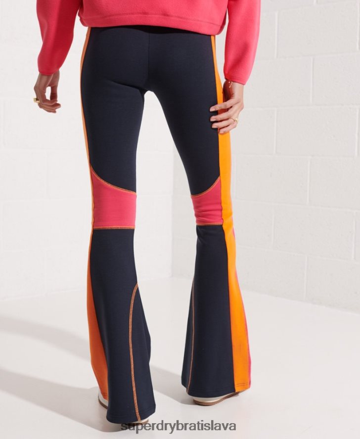 Superdry ženy horská vyvýšená svetlice jogger 6B4ZTR3948 oblečenie námorníctvo
