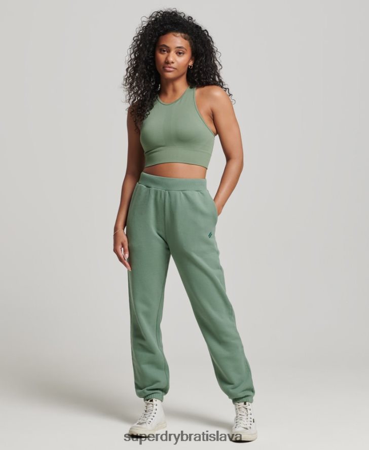 Superdry ženy jadrové výškové joggery 6B4ZTR3901 oblečenie zelená