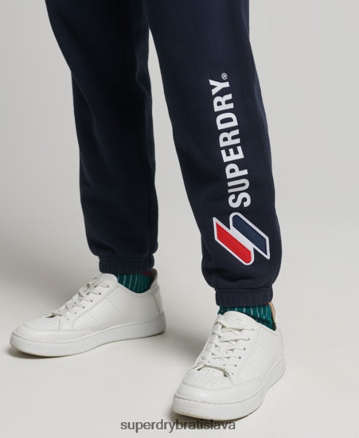 Superdry ženy nášivka logo joggers 6B4ZTR3937 oblečenie námorníctvo