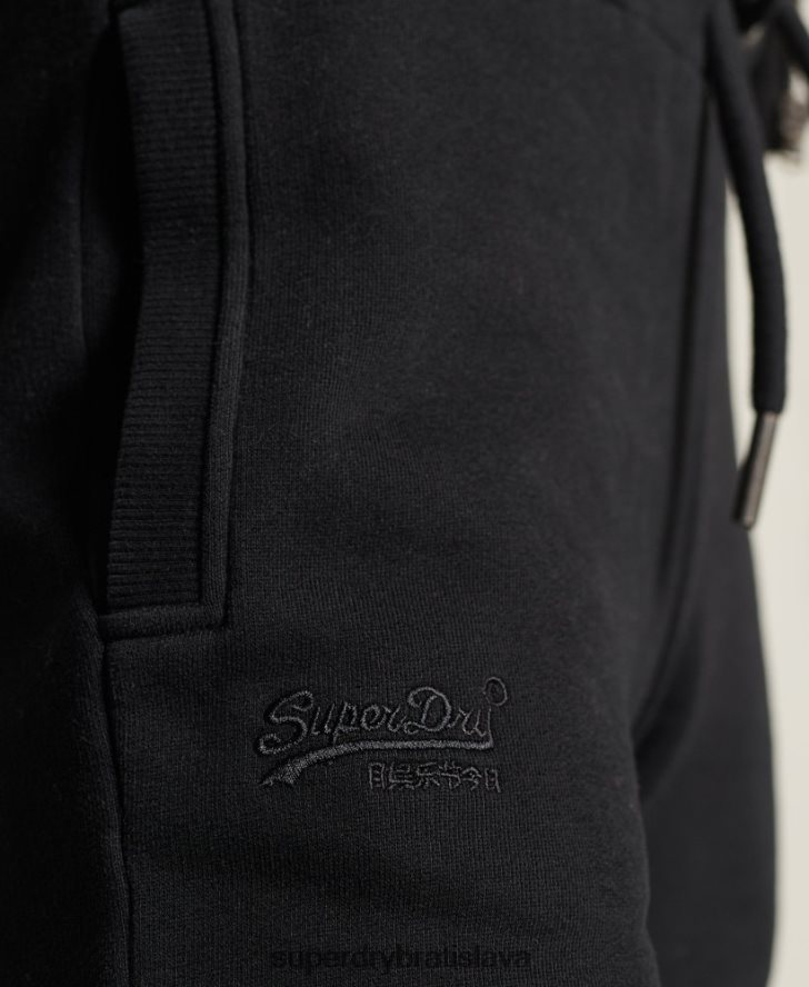 Superdry ženy oranžová etiketa klasické joggery 6B4ZTR3947 oblečenie čierna