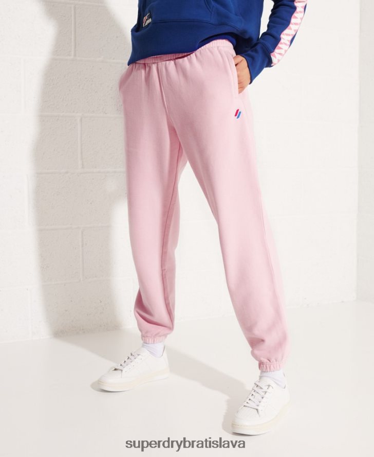 Superdry ženy organická bavlna kód základné joggers 6B4ZTR6599 oblečenie Ružová