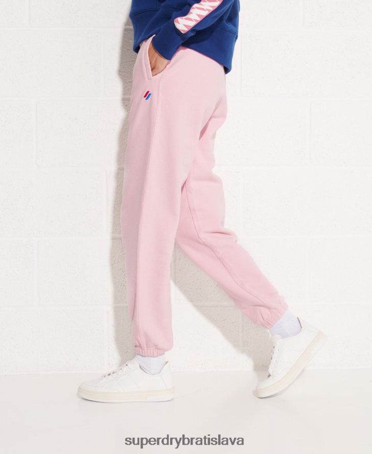 Superdry ženy organická bavlna kód základné joggers 6B4ZTR6599 oblečenie Ružová