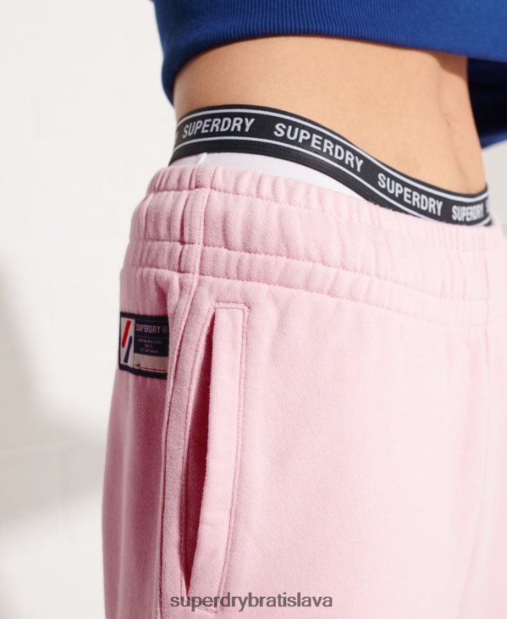 Superdry ženy organická bavlna kód základné joggers 6B4ZTR6599 oblečenie Ružová