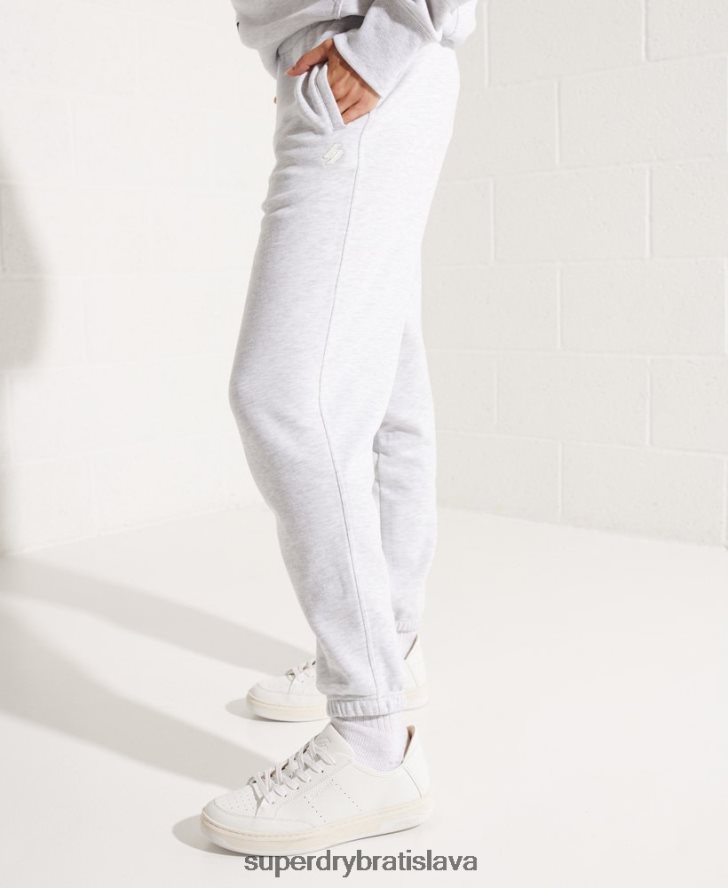 Superdry ženy organická bavlna kód základné joggers 6B4ZTR6682 oblečenie svetlo šedá