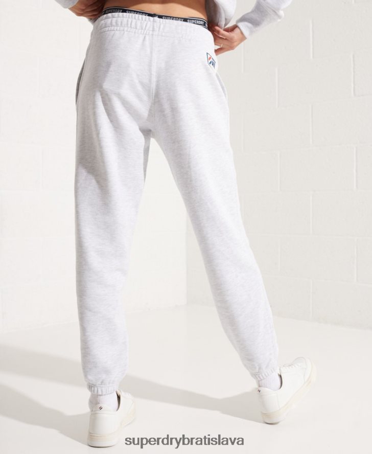 Superdry ženy organická bavlna kód základné joggers 6B4ZTR6682 oblečenie svetlo šedá