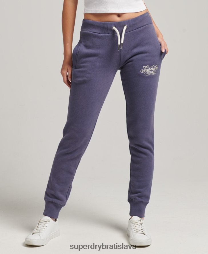 Superdry ženy pride & craft joggers 6B4ZTR3907 oblečenie tmavomodrá