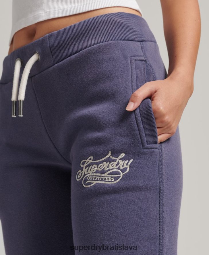 Superdry ženy pride & craft joggers 6B4ZTR3907 oblečenie tmavomodrá